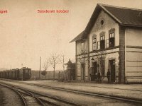 Samoborski kolodvor, Samoborska cesta (danas ulica Božidara Adžije), oko 1915. godine